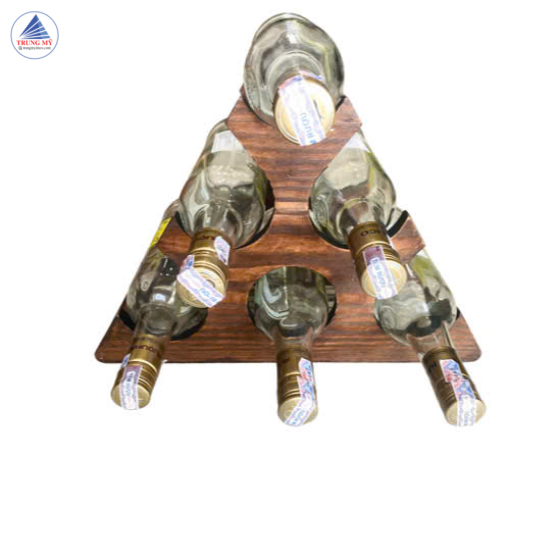 Kệ Gỗ Thông Đa Tầng Trưng Bày Rượu 
